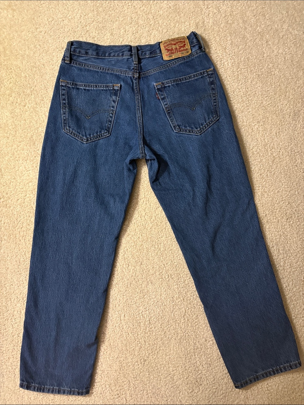 Levi’s 550 Jeans Men’s 31x30 Blue Denim Classic Straight Leg - Picture 3 of 6